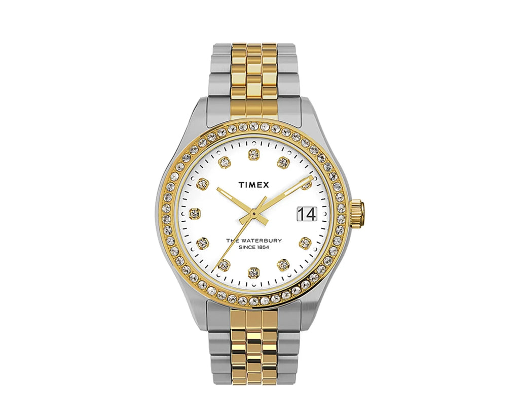 Legacy with Women's Watch Bracelet Waterbury Swarovski? Crystals 34mm Stainless Steel Timex