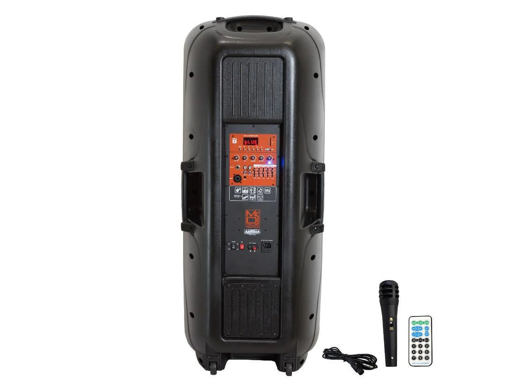 15-Inch Speaker Battery Rechargeable Way Mr Watt Dual 4000 Max Built-In Bluetooth 3 Dj Party with Power & PSBAT6200