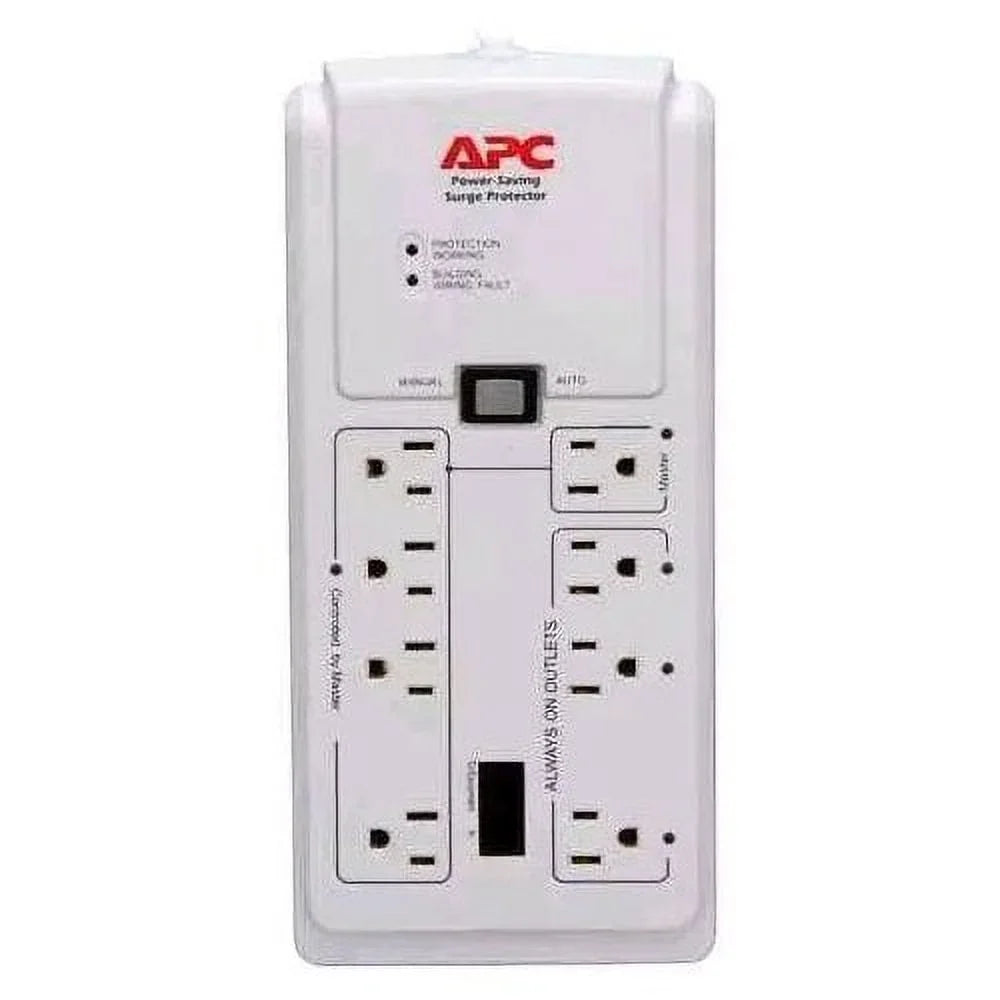 Protector Cord, SurgeArrest ft Joules, 2030 White 6 Outlets, Home/Office 8