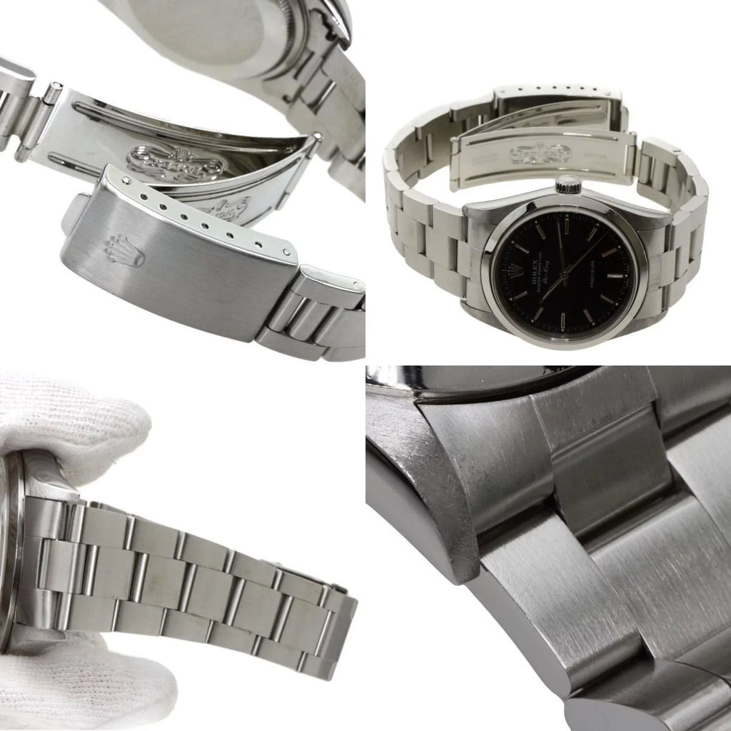 Steel ROLEX Pre-Owned Rolex (Good) Air Watch King Men's 14000M Stainless SS