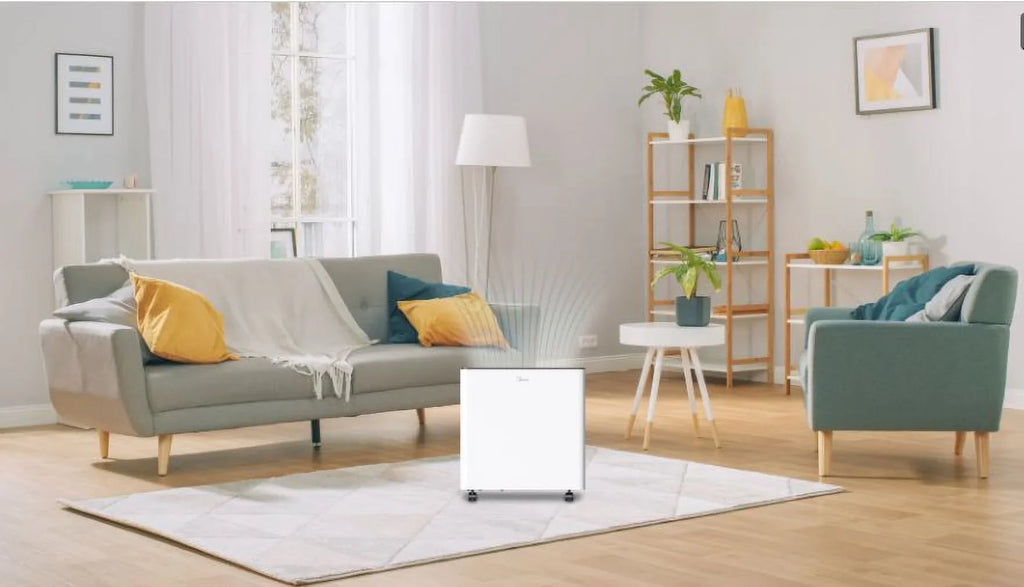 50-Pint with MAD50PS1AWT-C. Dehumidifier Energy Star Midea Google. Pump, Wi-Fi. Works Built-in .Model Smart and Alexa Certified with