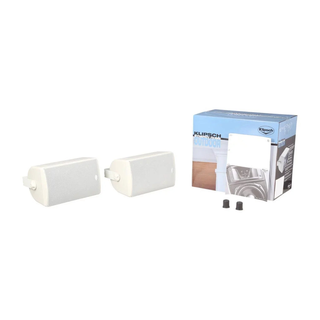 (Refurbished) Pair, Outdoor Klipsch White Speaker 5.5" KHO-7 Restored