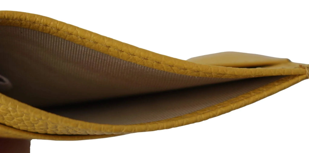 Aarna Yellow Leather Jimmy Holder Choo Card