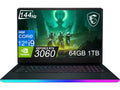 RTX 4, DDR5 144Hz Bezel 14-Core Gen 3060) GeForce 12th SSD, Laptop, Webcam, Blue 64GB Backlit, Home, RAM, MSI RGB Thunderbolt Win Gaming Raider 17.3" (Intel 11 i9-12900H, 1TB GE76 Thin Titanium FHD
