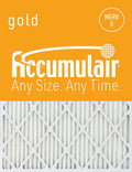 20x25x2 8 (4 Accumulair Pack) Filter Gold MERV Air