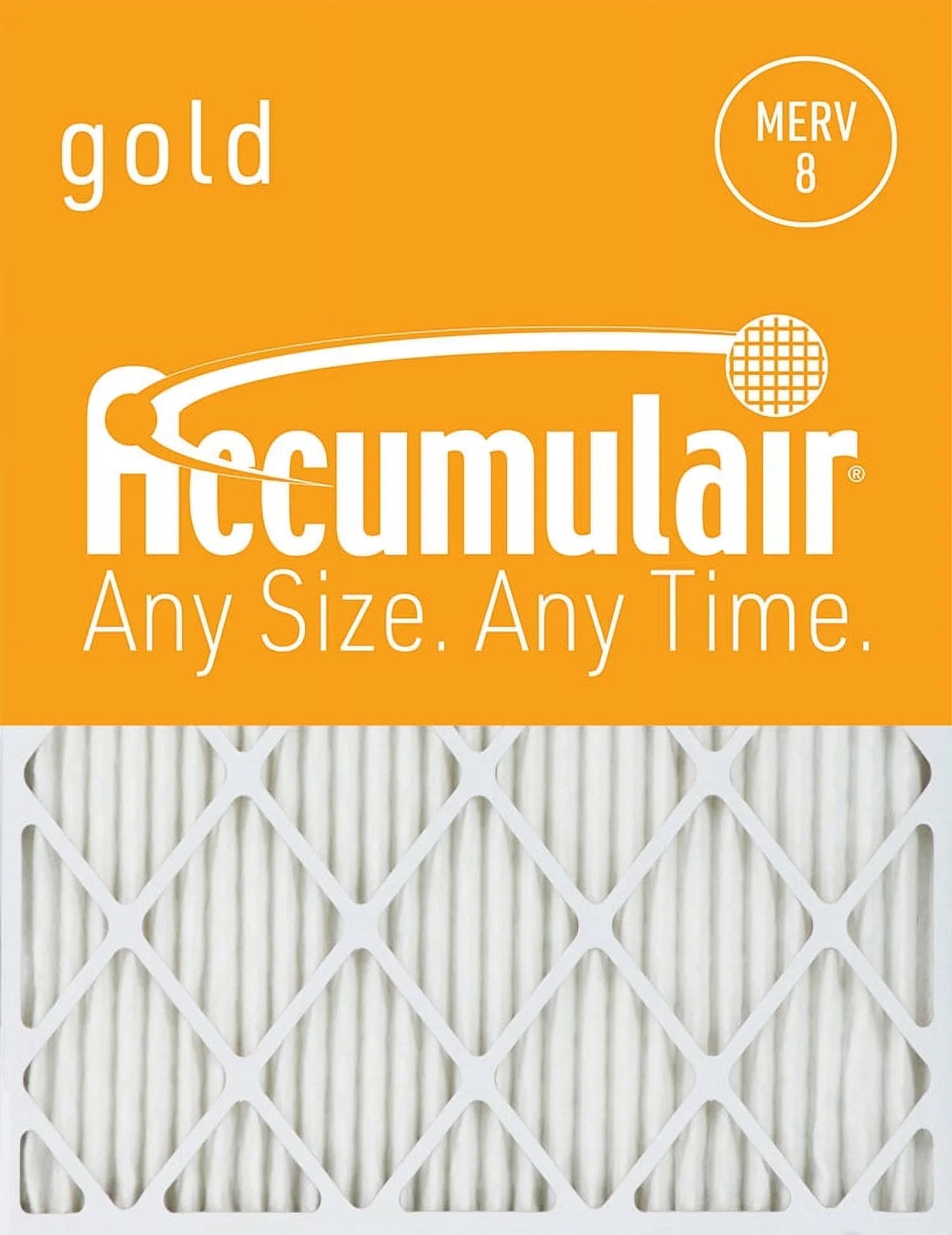 20x25x2 8 (4 Accumulair Pack) Filter Gold MERV Air