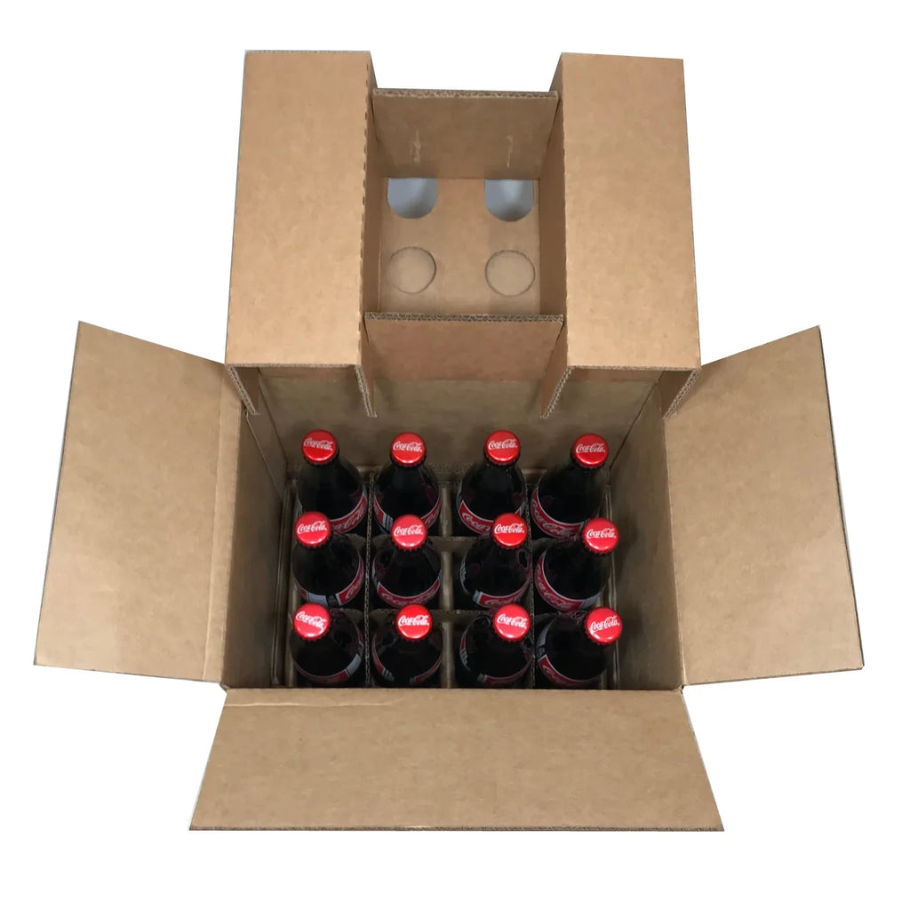 Case Coke (12-Pack) Sugar oz. fl. Mexican 12/12 (355ml) Sweetened Authentic Bottle Glass Real Cane
