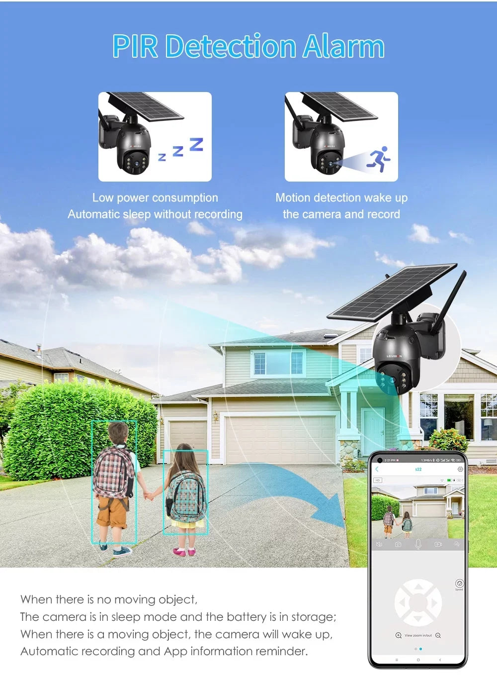 Wireless LS VISION System Camera 4MP Battery Solar Wifi Powered Camera Outdoor PTZ Security