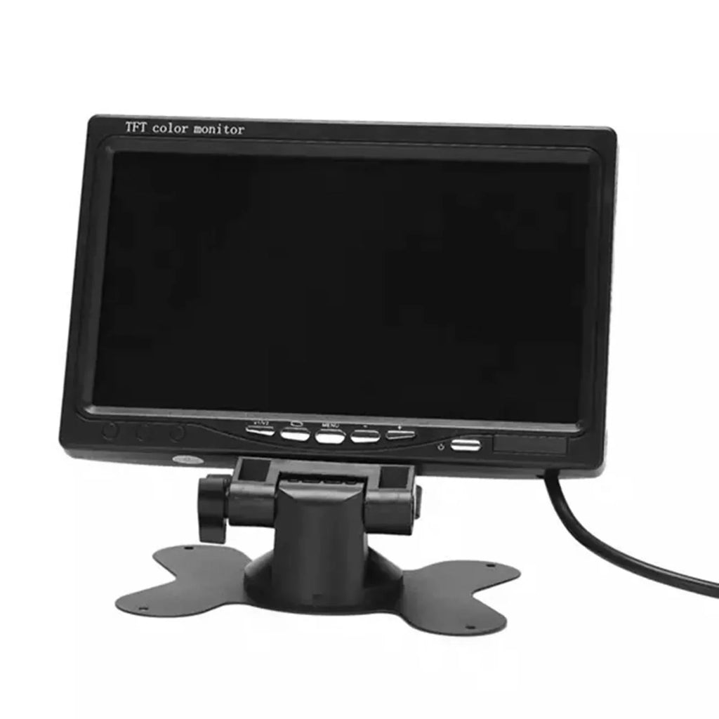 Screen View Reverse For Inch Monitor HD Display 7 Backup RV Bus TFT Trucks Car Input Built-in Monitor 1024x600 AV Rear Camera HD Trailer Display Speaker Screen