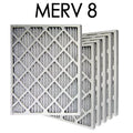 | MERV Pleated 15.5x24.5x1.75 Filter Actual Air Size 16x25x2 6PK 8 -