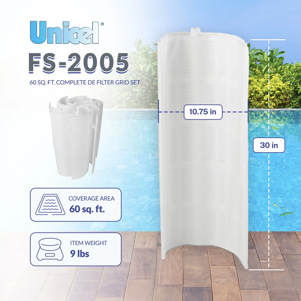 FS-2005 Filter Unicel (7 Grid Set 60 complete Full DE Ft. Partial) DE 1 Sq.