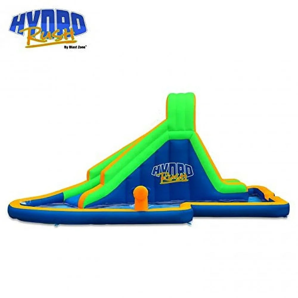 19' Water Zone Slide Blast Hydro Inflatable Rush