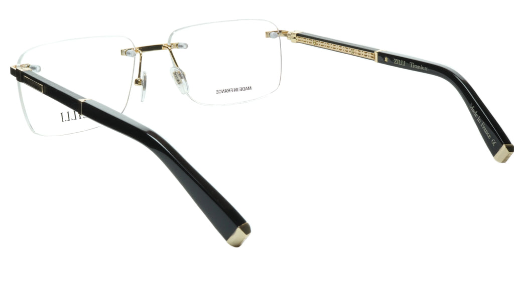 Rimless Eyewear High Titanium with Leather Quality Made and Real ZILLI