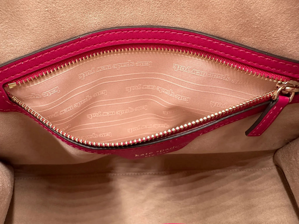 Medium Multi Top Renaissance Satchel Rose Colorblocked Kate Knott Zip Spade -