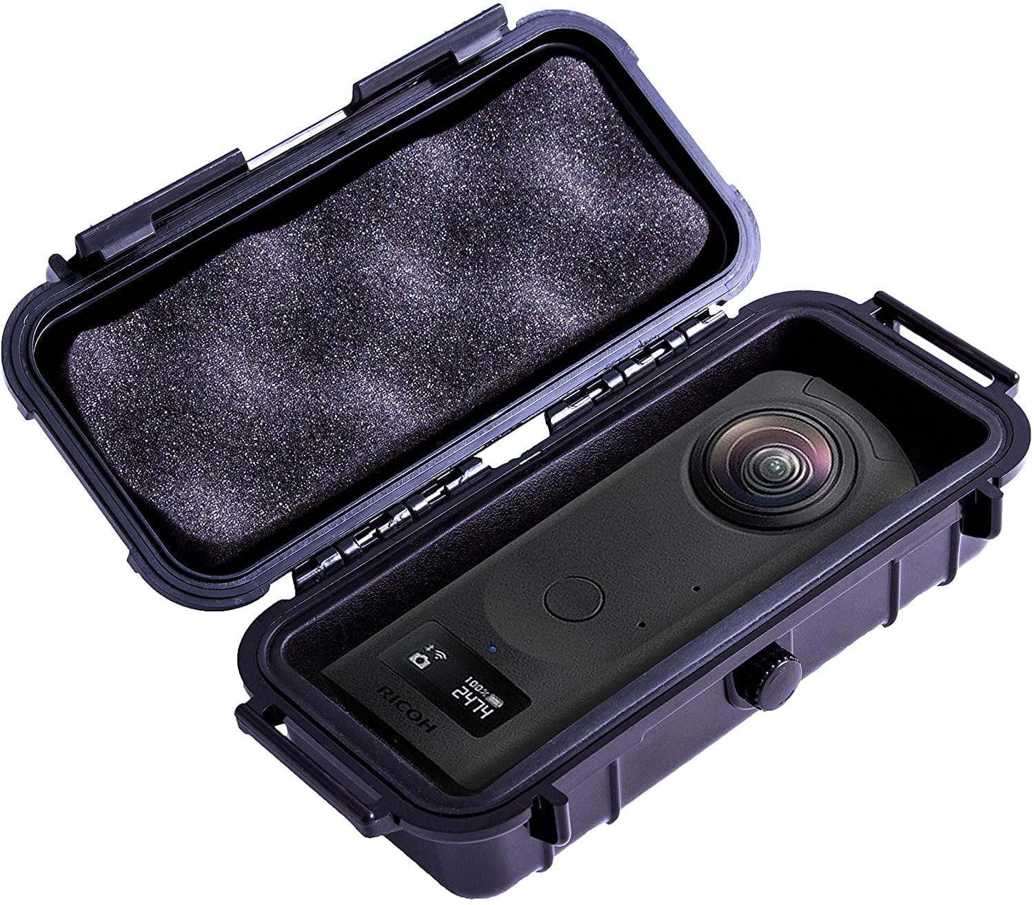 Action Ricoh Theta Only Degree Camera Case with 360 inch Camera, 7 Compatible 360 Z1 Waterproof Case