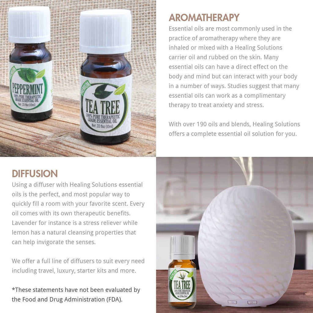 Healing - - Solutions Grade Tree Tea Essential Therapeutic Best 100% Pure, (60ml) Oil 60ml/2oz Oil