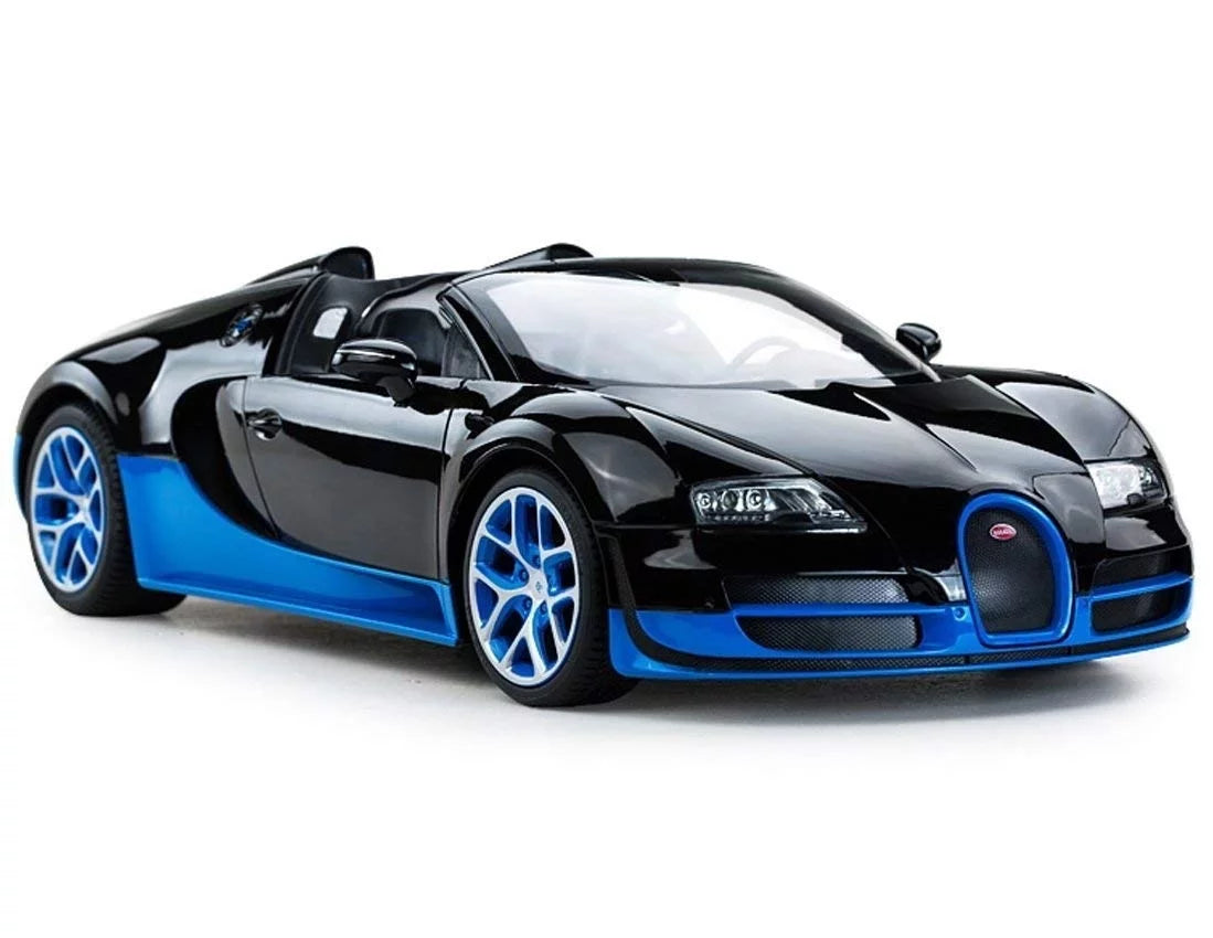 Wheels Control Grand Car Vitesse - Sport Bugatti Wonder RC 1:14 Veyron Remote Black/Blue