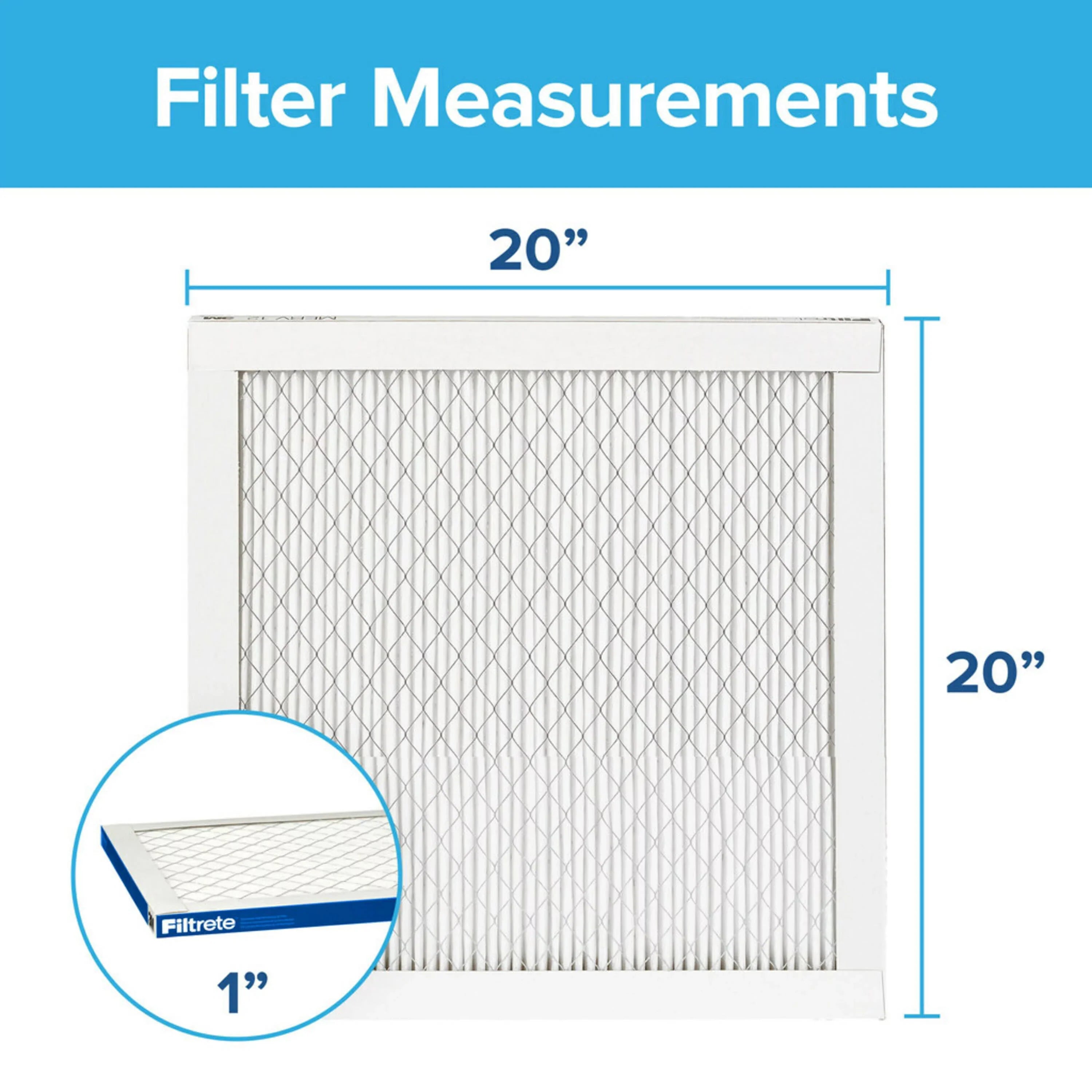 3M, Filter HVAC Furnace Elite Filtrete Allergen 2200 MPR, 1 Air Filter, by Reduction 20x20x1,