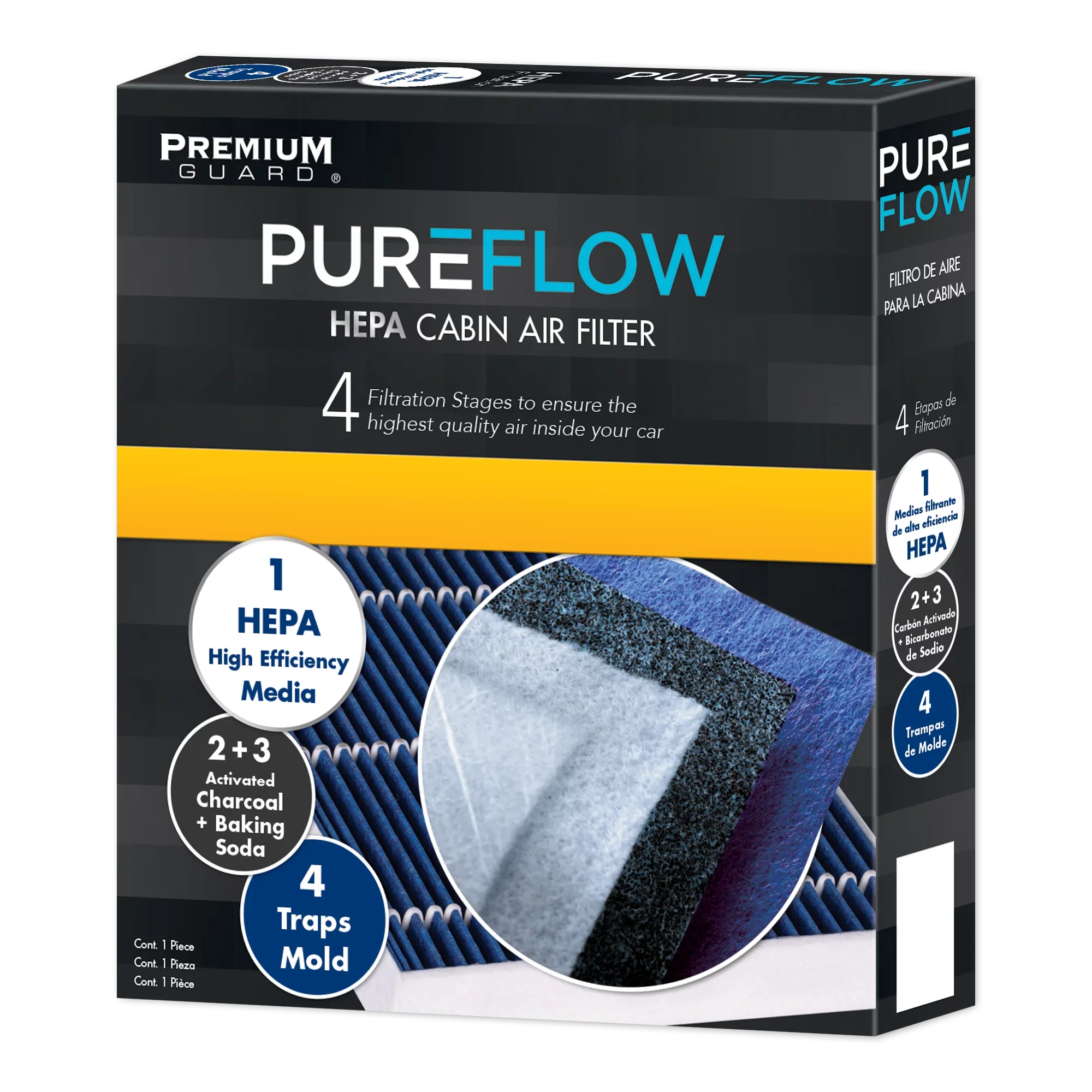 S Air Filter PureFlow HEPA 2016-21 Fits Tesla PC99505HX | Cabin
