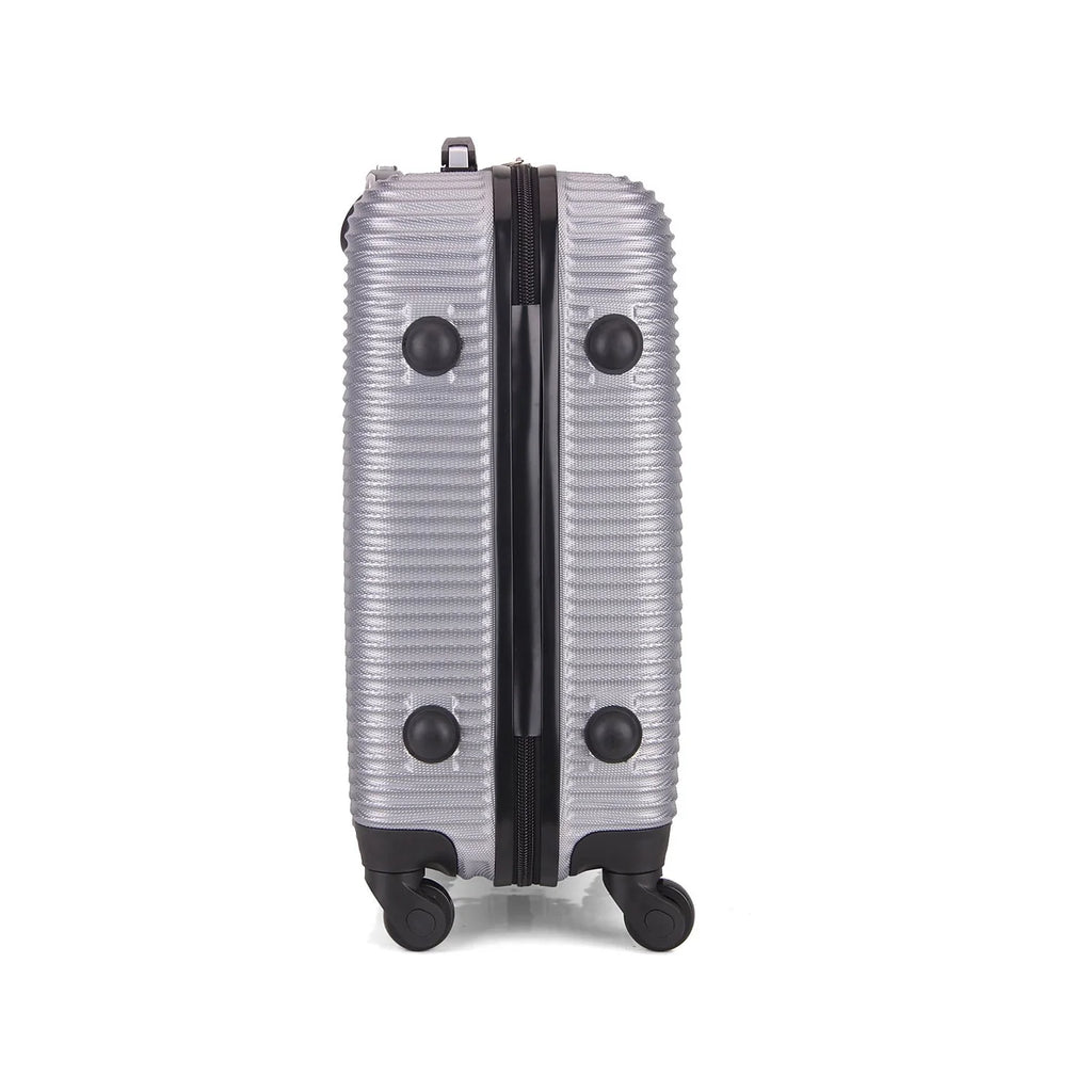 InUSA (IUROY00S-SIL) Plastic Silver Luggage Carry-On Royal