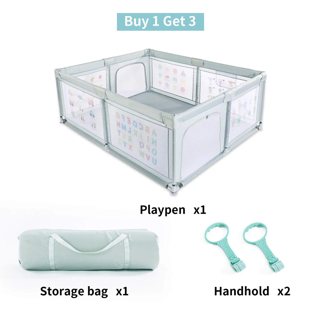 Safety Playpen Play Nordmiex 59*70*27 Pull with for Baby Baby inch Two Rings, Yard