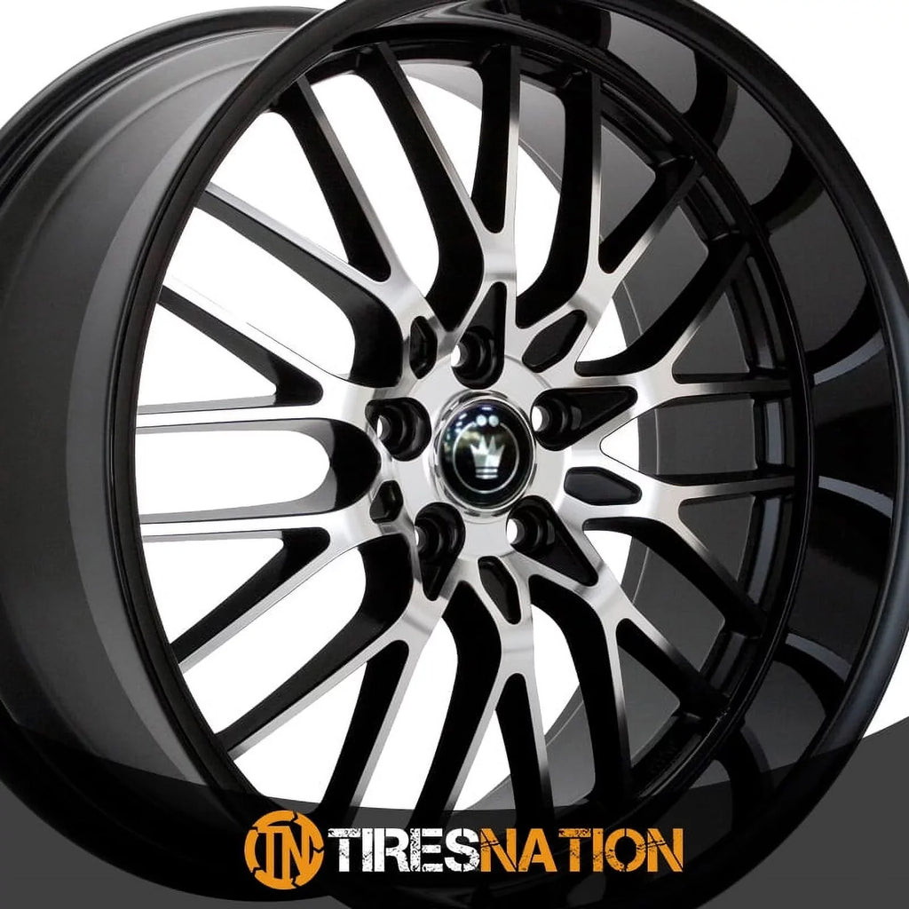 Wheel 5x112 16MB Face Lace With Gloss Machined +45et 17x8 Konig Black