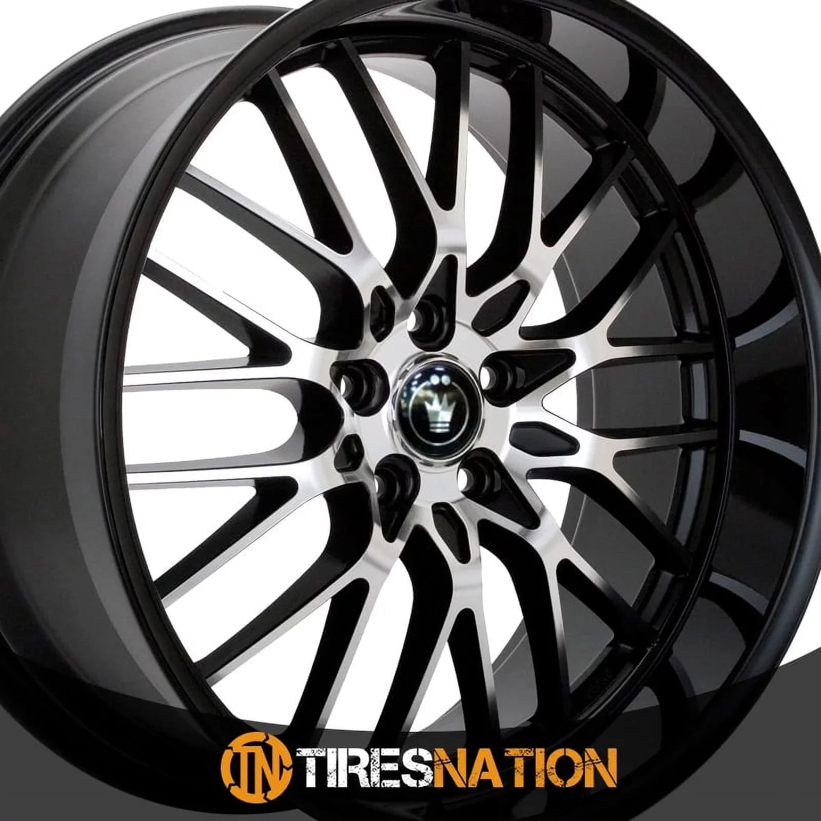 Wheel 5x112 16MB Face Lace With Gloss Machined +45et 17x8 Konig Black