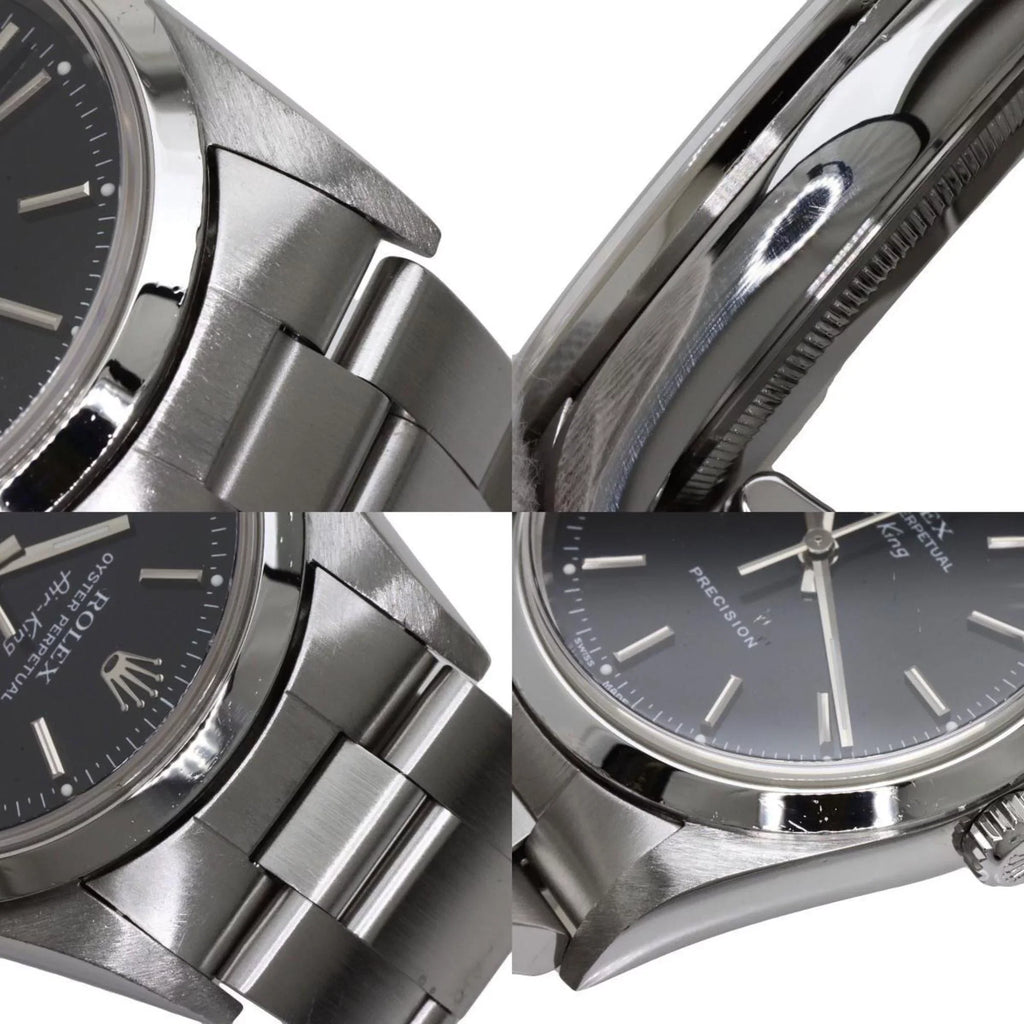 Steel ROLEX Pre-Owned Rolex (Good) Air Watch King Men's 14000M Stainless SS