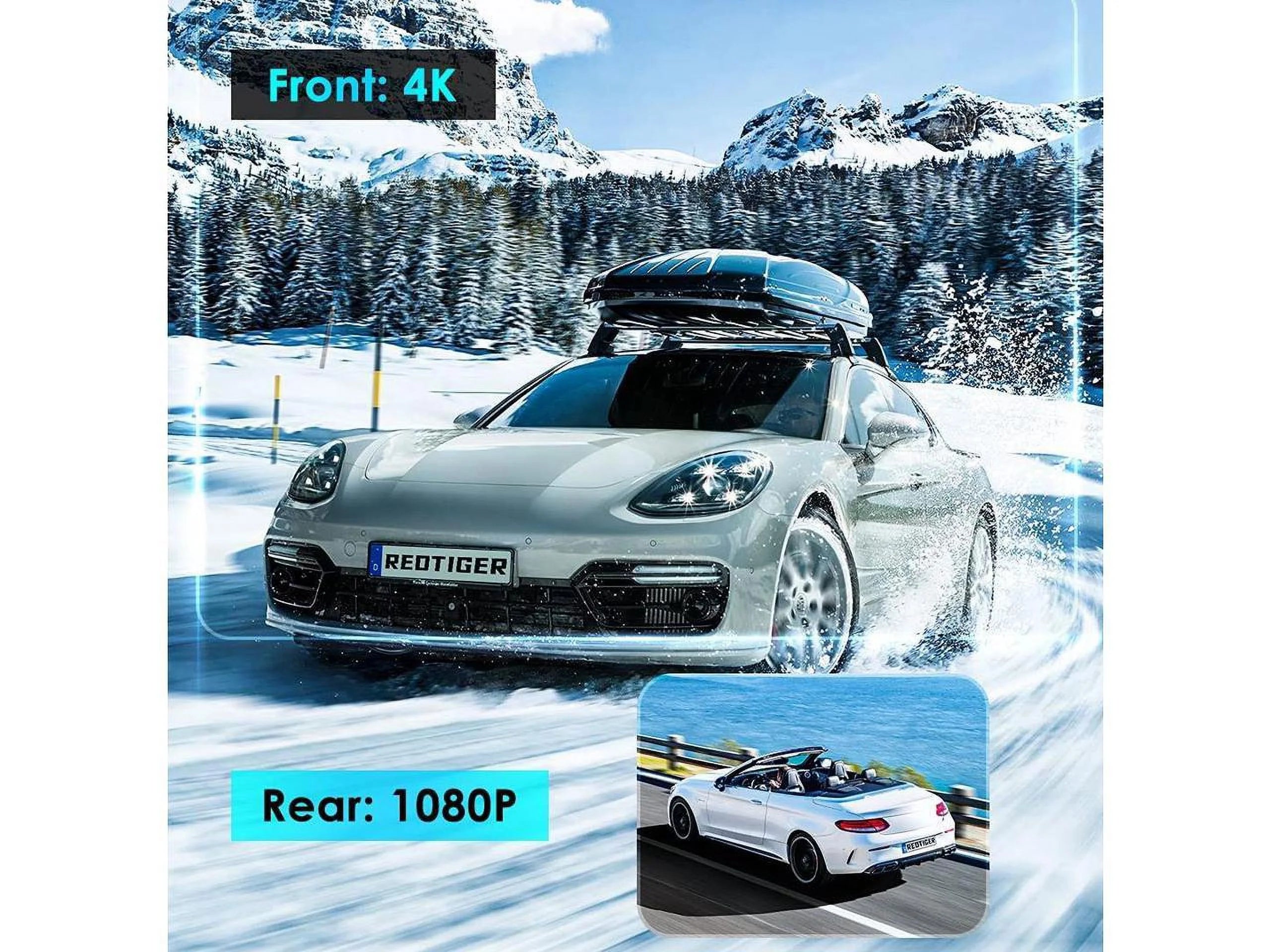 IPS Cars Mirror Vision,GPS with Mirror Touch Rearview Backup Sensor,Night for Camera,12" Cam Assistance/Monitor Screen Full 4K Parking Dash Tracking,