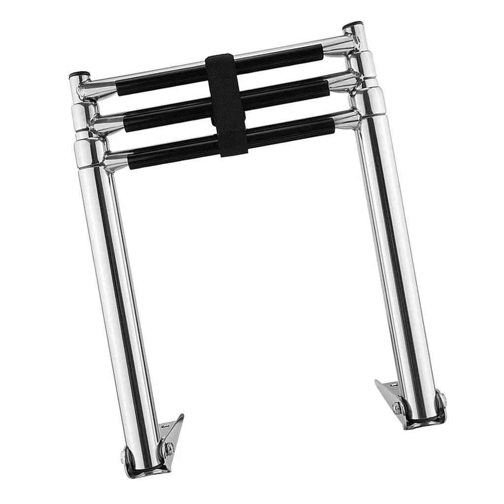 Steel Portable Pontoon Swim Telescoping Stainless Yacht/Swimming Boat Ladder Marine Pool -