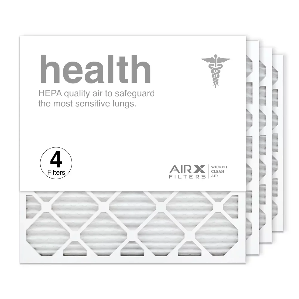 Filter, HVAC 4-Pack Filter Health Furnace Made Air 13 AIRx 24x24x1 Pleated USA the Filters MERV AC in Air