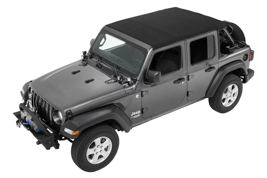 Current, Jeep Bestop Years Wrangler Model Trektop Black JL, Twill a 2018 (56863-17) for 4-Door to