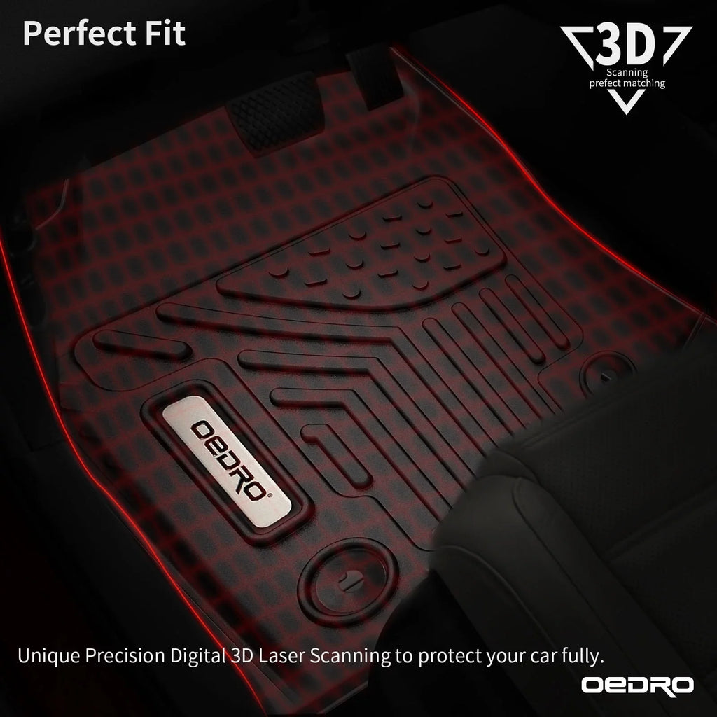 4 Floor Carpet Door Liners for 20-23 Ledkingdomus TPE Jeep Mats Floor Gladiator