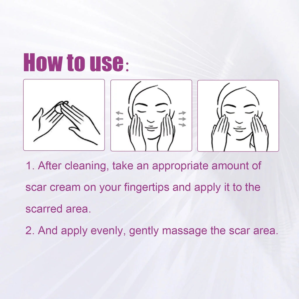 Scar Scar Removal Repair Scar Skin 50ml Repair Cream 2PCS and Cream Removal