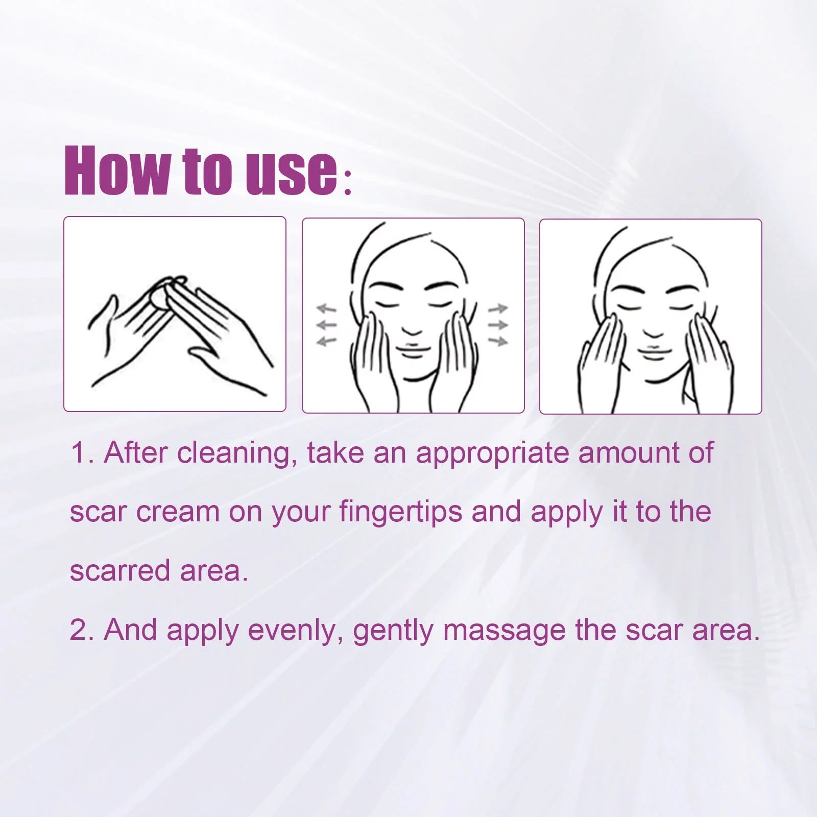 Scar Scar Removal Repair Scar Skin 50ml Repair Cream 2PCS and Cream Removal