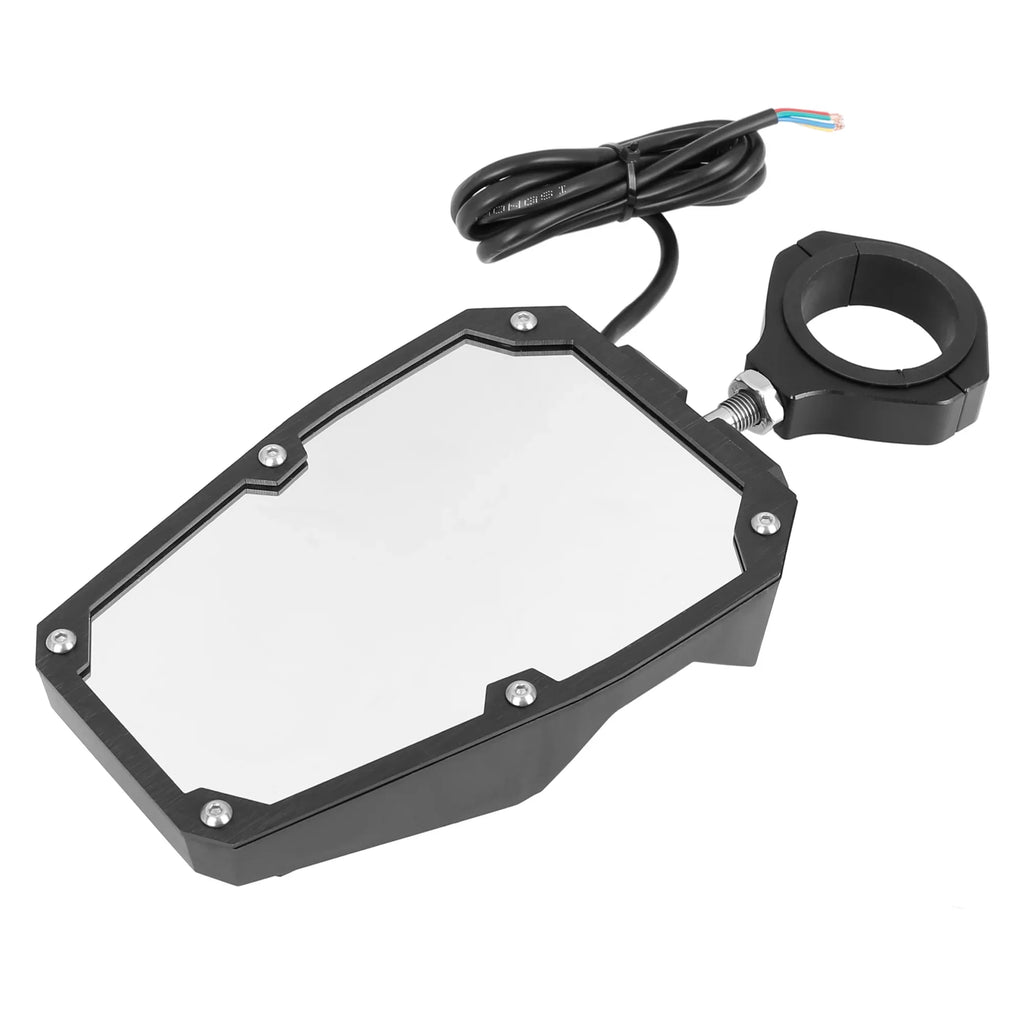 Round Black Yamaha UTV Cage Bargains 6.3" View Rear Light 1.75" Unique for Pair w Roll Mirror