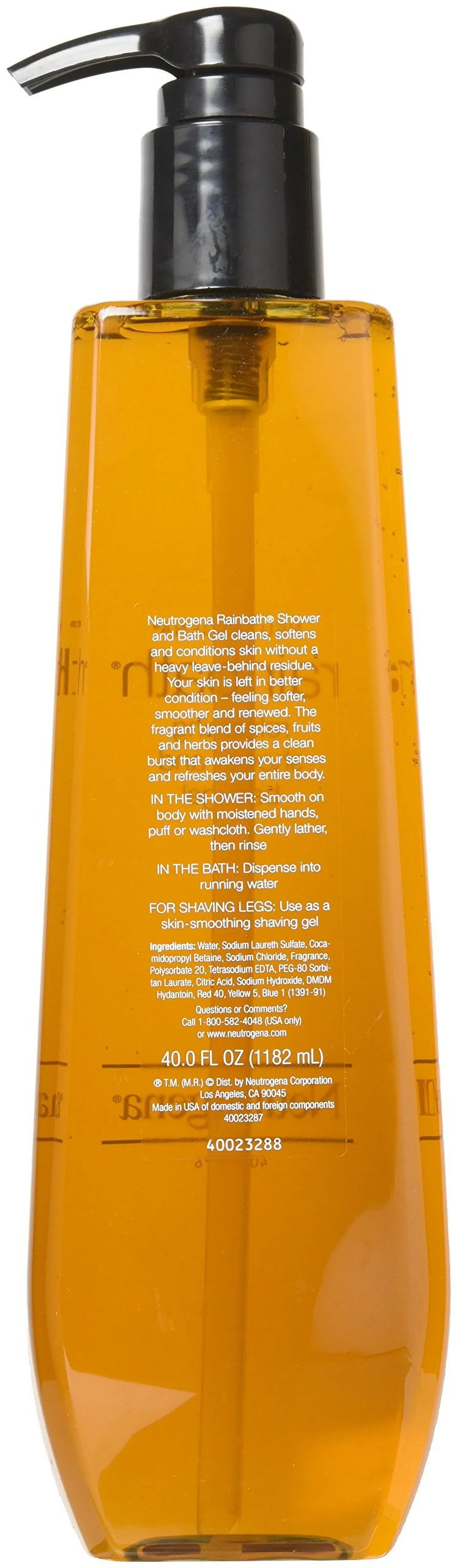 and (3 Refreshing Neutrogena Original, 40 Gel, Fl Pack) Oz Rainbath Bath Shower
