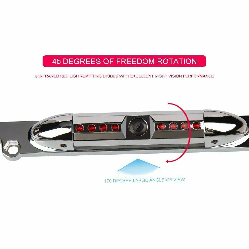 Camera Absolute 170¡ã with Car Front Frame Angle Universal 8 Security Vehicle Bright Night Vision Waterproof License Front CAM2100S Camera Assist LEDs Chrome View Camera Plate Viewing