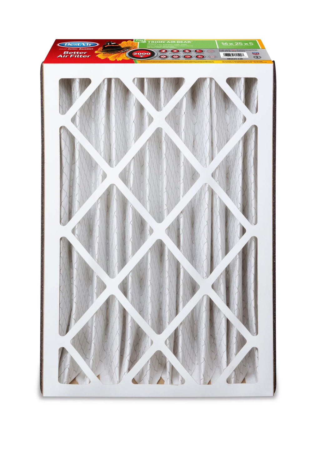 Filter Trion/AirBear AB1625-11R 16x25x5 2000 MERV Furnace 11 Series BestAir