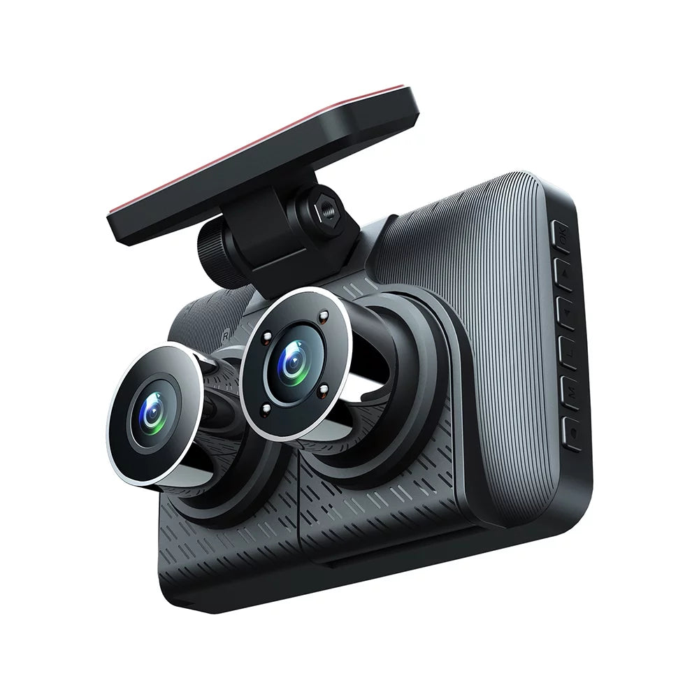 Cam Recorder Camcorder Inside Front Safety Rearview Car Car Car Driving Rear 4in and Recorder Dash Night 1080+720+480P Auto Cameras 3 Recording Camera Vision Mirror Video