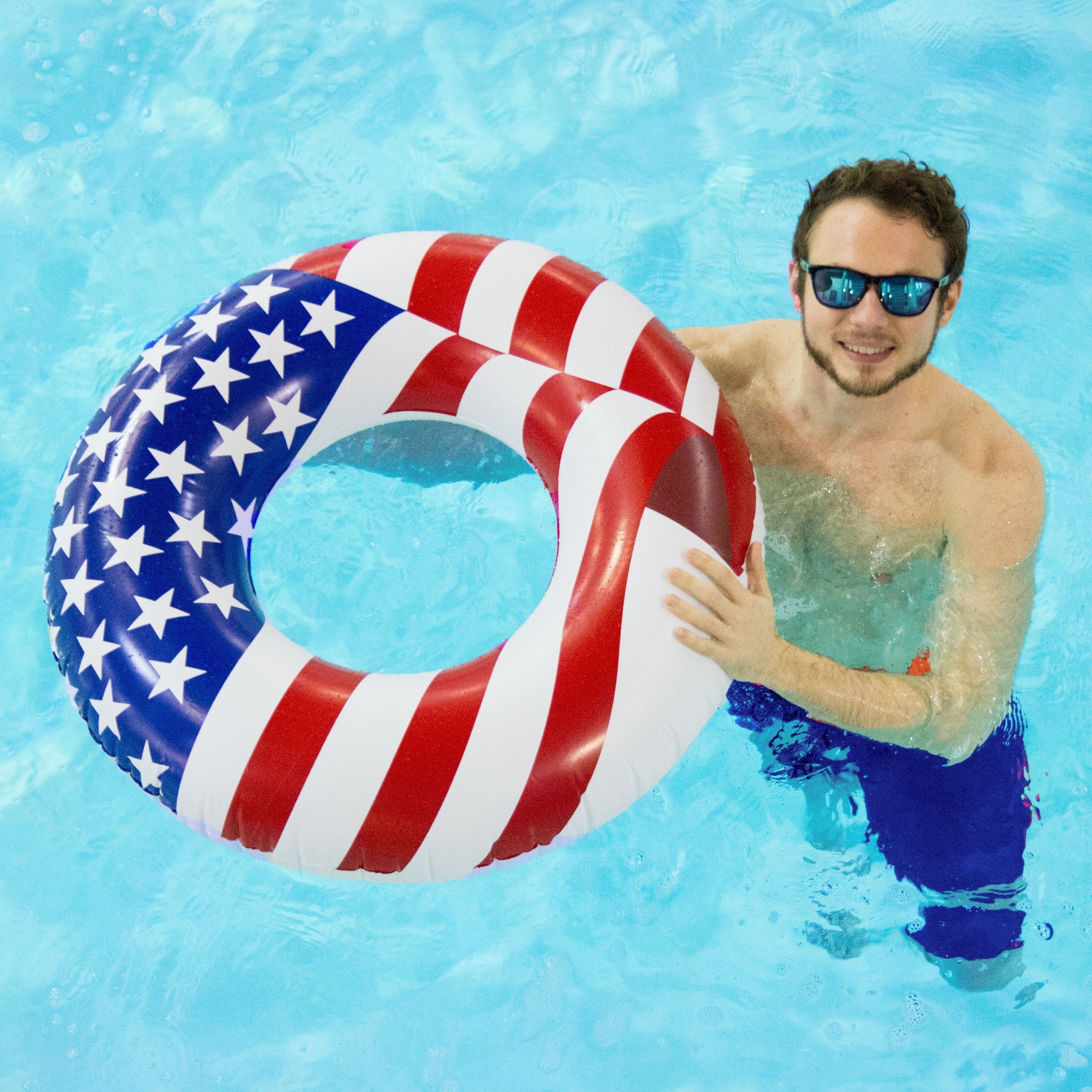 Flag Inch (12 36 Pack) Pool Tube Swimming Inflatable Swimline American Float