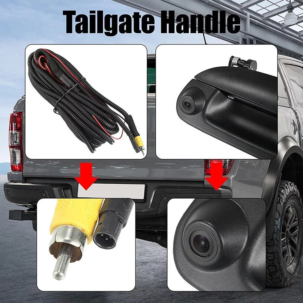 Handle FORD & 97-07 Kit Camera View Rear Paddsun FIT Backup Tailgate Wiring F150 F250 w/