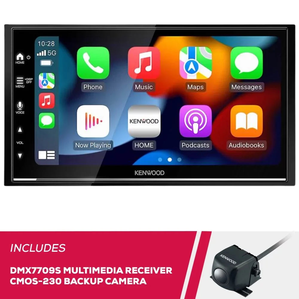 CMOS-230 Receiver DMX7709S Backup Camera Multimedia New Universal and 6.8" Kenwood