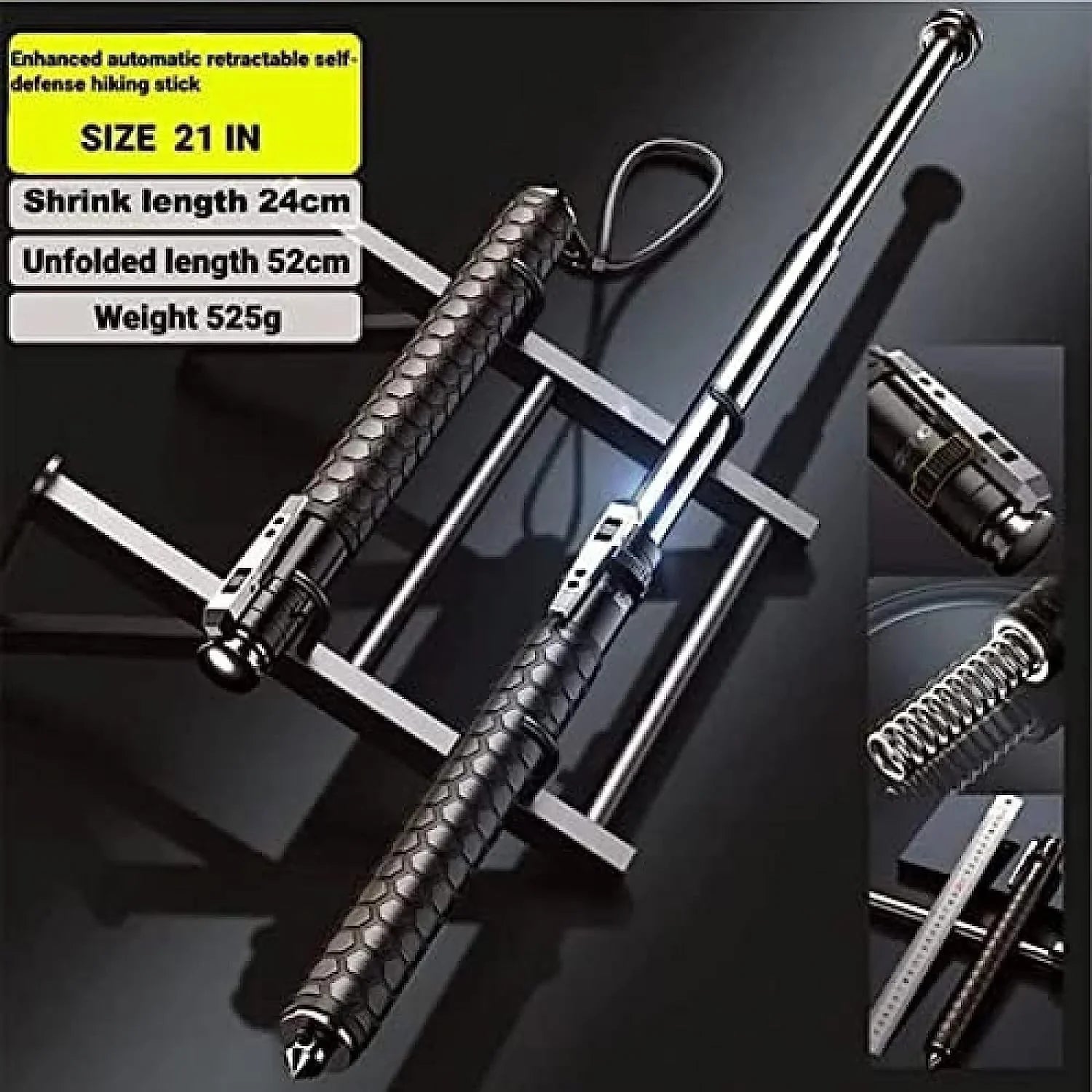 Pole 16 Jademall Tool Multifunctional Retractable Trekking Premium Stick Hiking Walking In Staff, Outdoor Collapsible