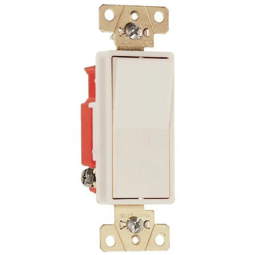 Light 2621LACC8 Each Switch, Back 20A, Almond, Side Wire & Decorator 1-Pole Legrand