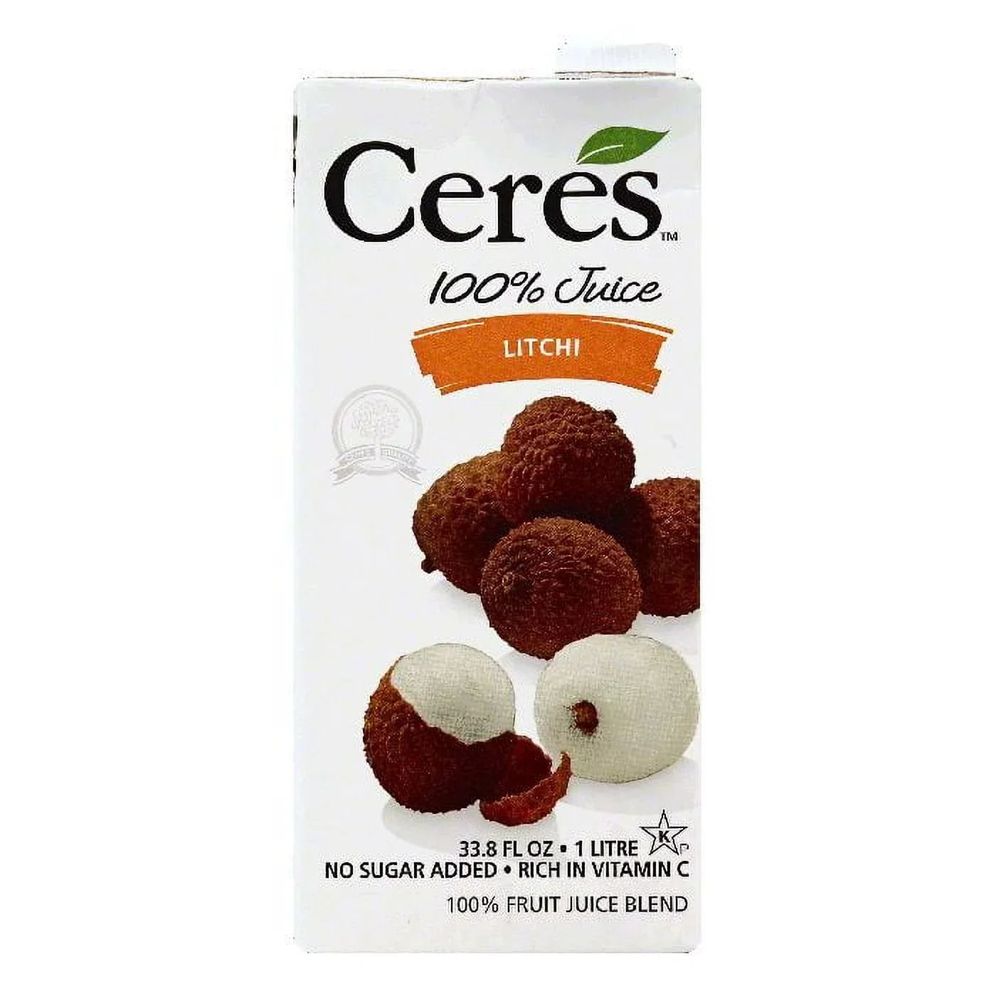33.8 of (Pack Juice, Oz 100% Ceres 12) Litchi