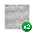 White (2 Air Replacement MERV Pack) Rodgers 20x20x4 For 13 Filter HVAC