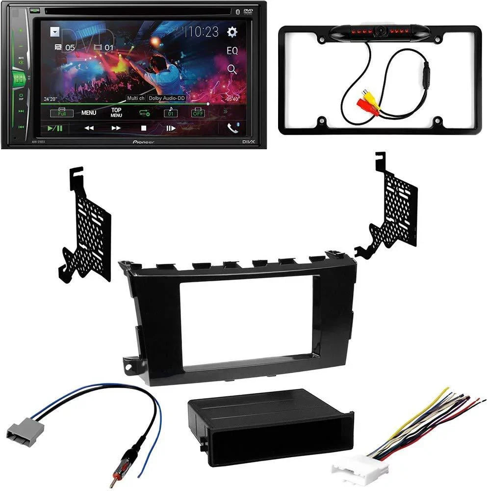 AM/FM Kit/in-Dash DVD/CD Digital W/ Camera/Installation Stereo Nissan Pioneer 6.2" WVGA Double Media with Receiver Car Bundle Altima DIN Bluetooth/Backup KIT4913 2013-2015 for Touchscreen