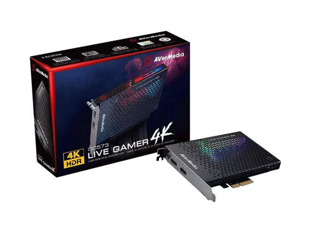 Latency Pro One Ultra-Low Recording Xbox for Card, - and X, Capture Gamer HDR 4Kp60 PCIe 4K PS4 Live AVerMedia Gen2x4 Broadcasting (GC573) and