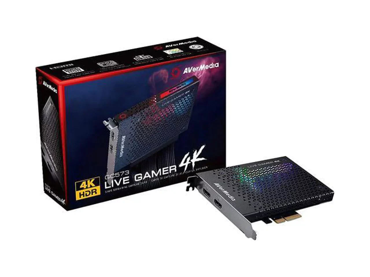 Latency Pro One Ultra-Low Recording Xbox for Card, - and X, Capture Gamer HDR 4Kp60 PCIe 4K PS4 Live AVerMedia Gen2x4 Broadcasting (GC573) and